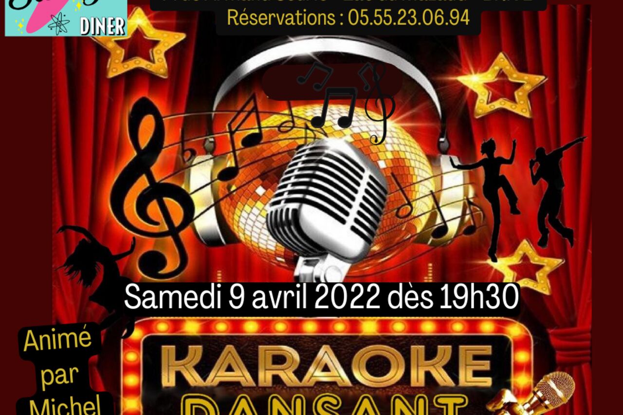 SOIREE KARAOKE DANSANT Samedi 9 avril 2022 - 19h30