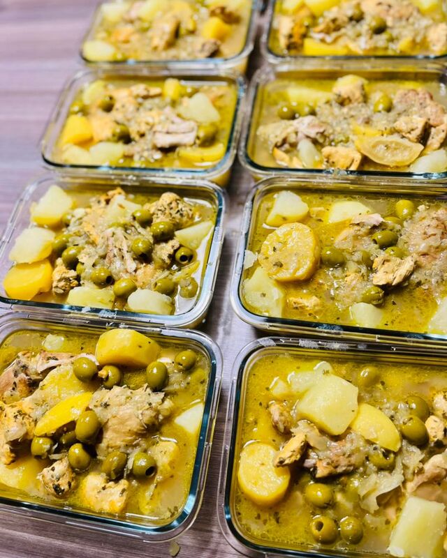 Poulet aux olives et citrons confits