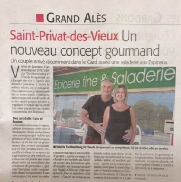 Article Presse paru sur Midi Libre Août 2019