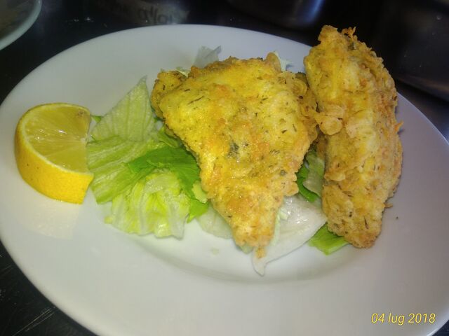 Merluzzo fritto alle erbe aromatiche 