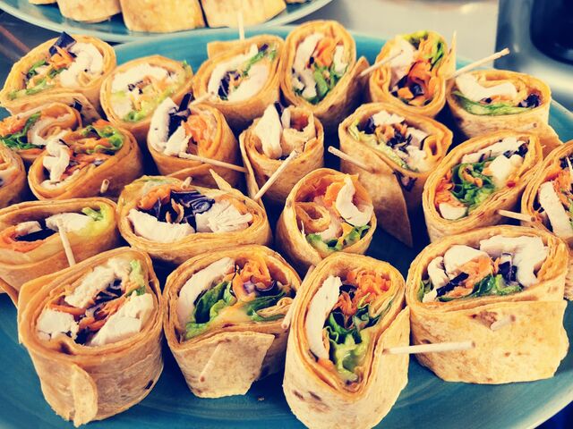 Wraps poulet - crudités