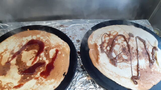 Des crêpes généreuses