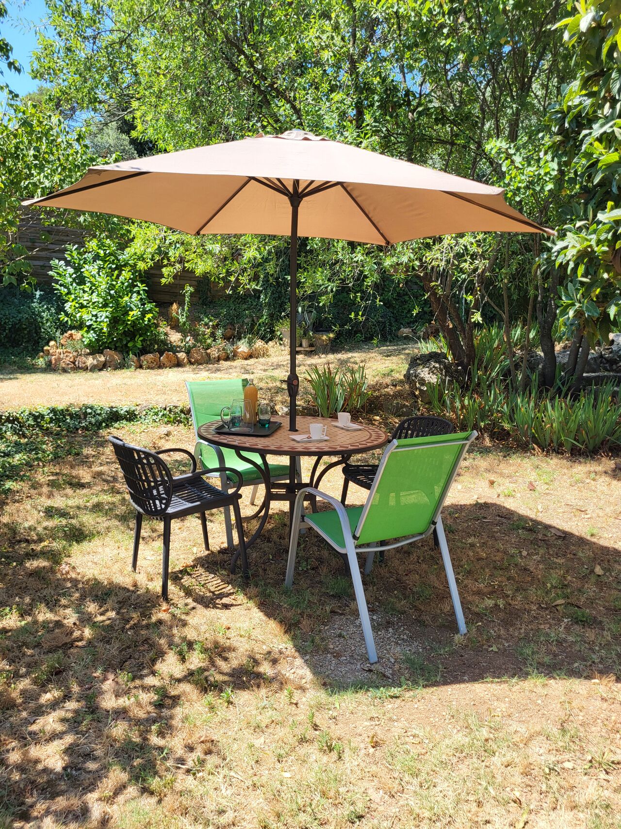 Du petit déjeuner au dîner en plein air