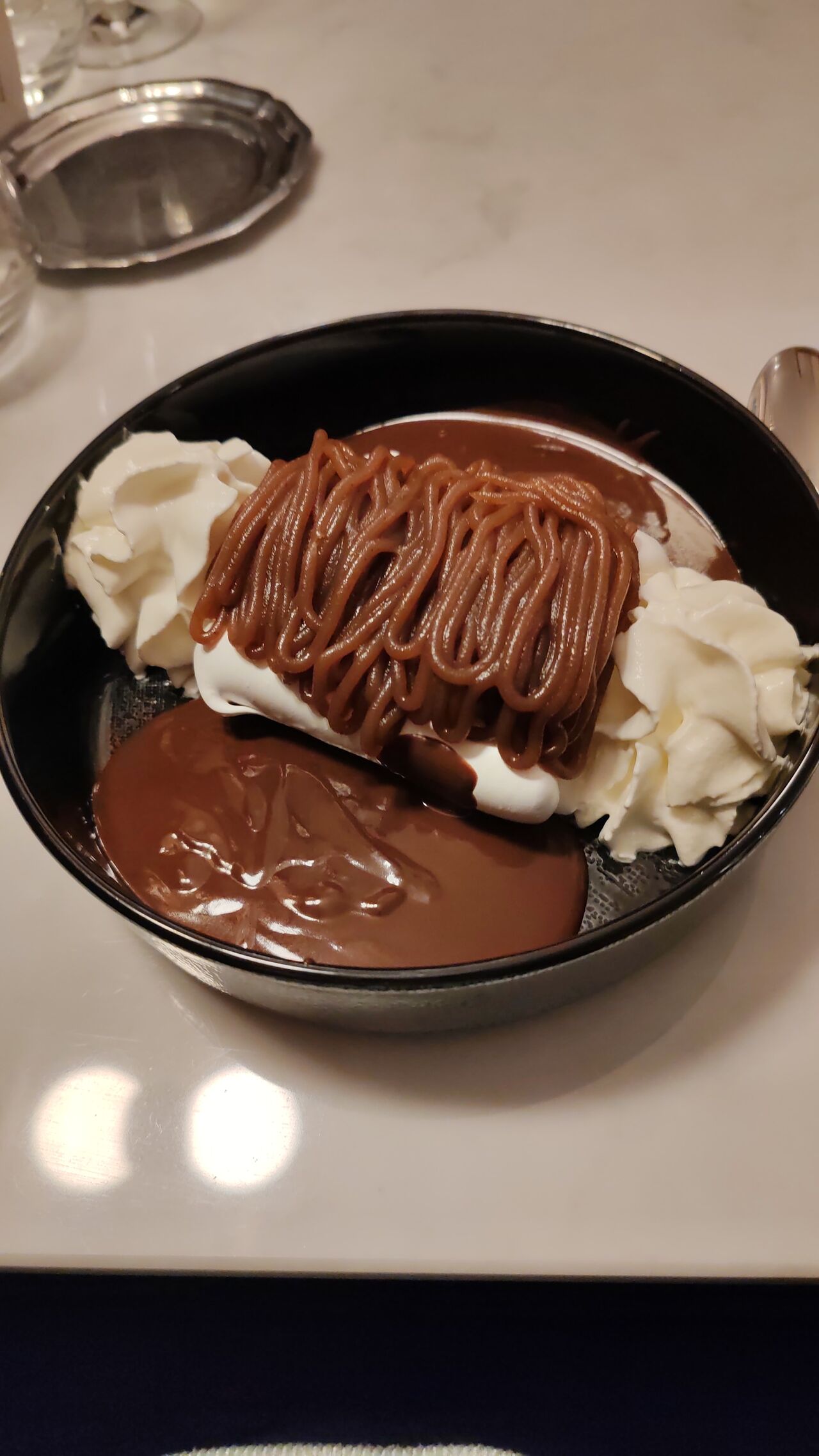 Mont-Blanc à la crème de marrons 