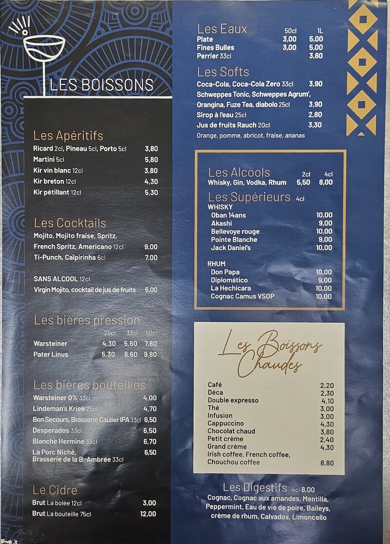 Les boissons 