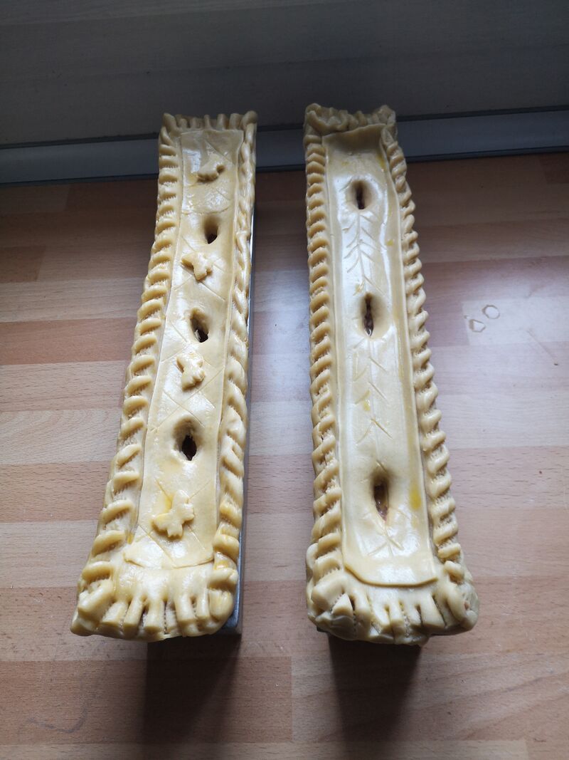 Pâté croûte avant cuisson