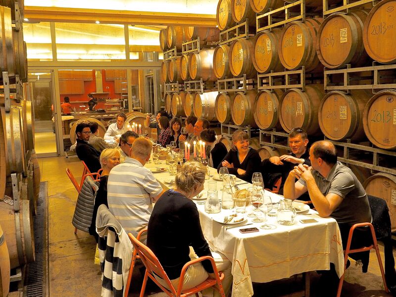 Dinner in Wine-Cellar
