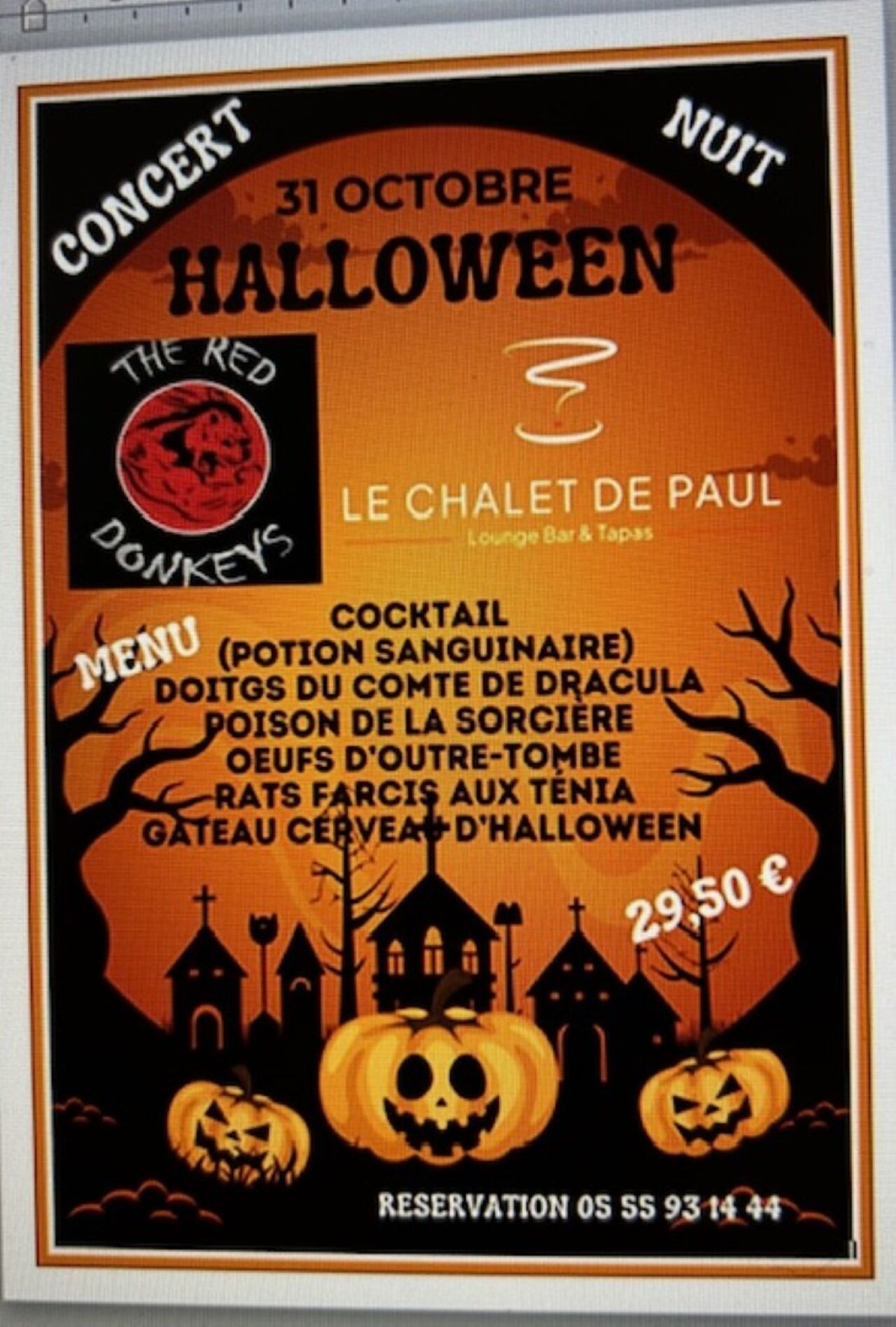 SOIREE HALLOWEEN