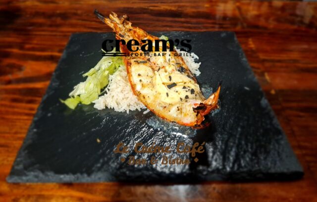 XL JUMBO GRILLED PRAWN SERVED W/LEMON RIND BUTTER