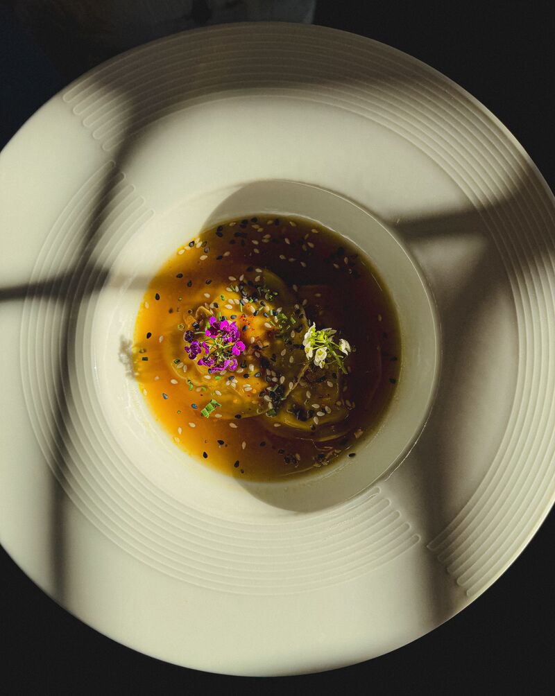 Ravioles de Homard & sa sauce Thaï