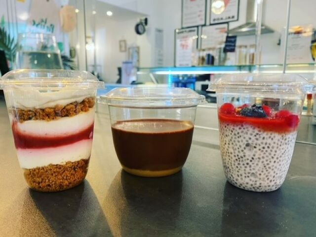 Tiramisu, mousse au chocolat et graines de chia