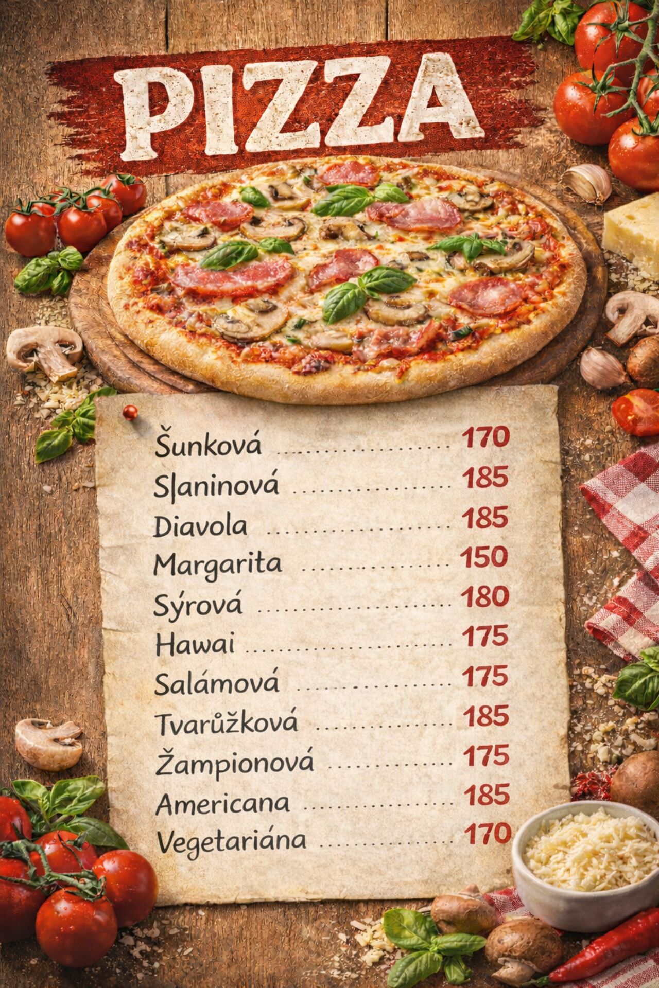 Domácí pizza v Knínickém hostinci!