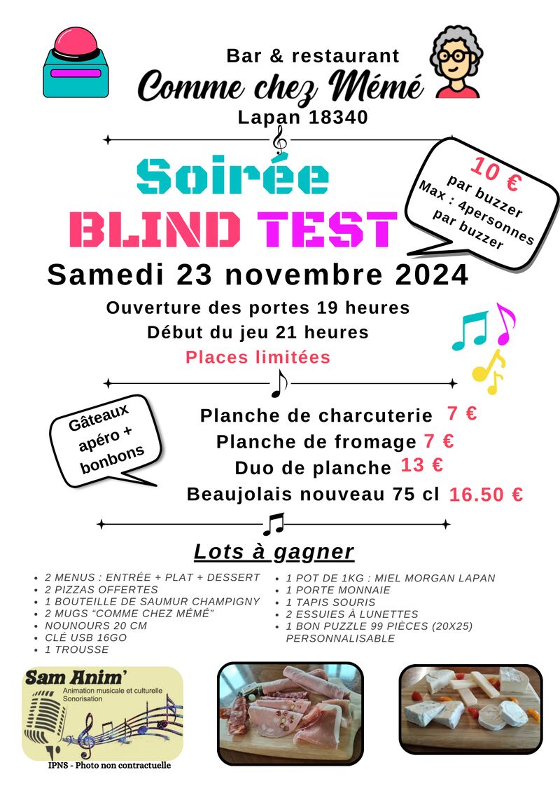 Affiche blind test
