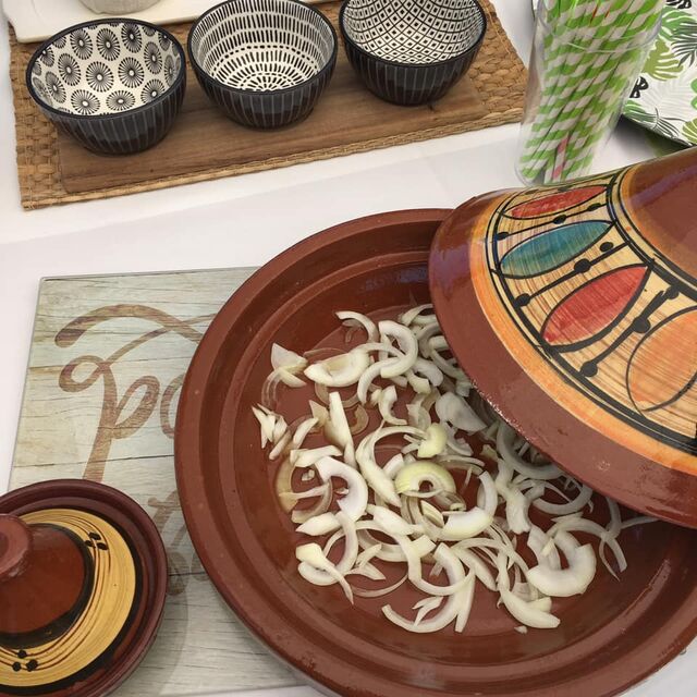 Tajine en préparation