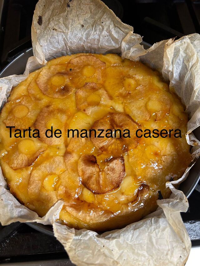 Tarta de manzana casera