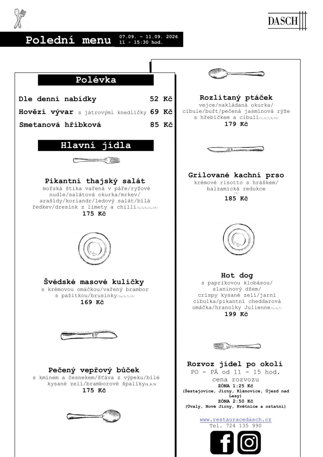 Polední menu