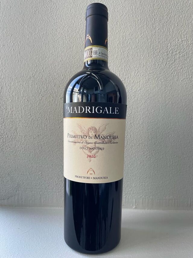 MADRIGALE D.O.C.G 100% primitivo di Manduria dolce – 15.°