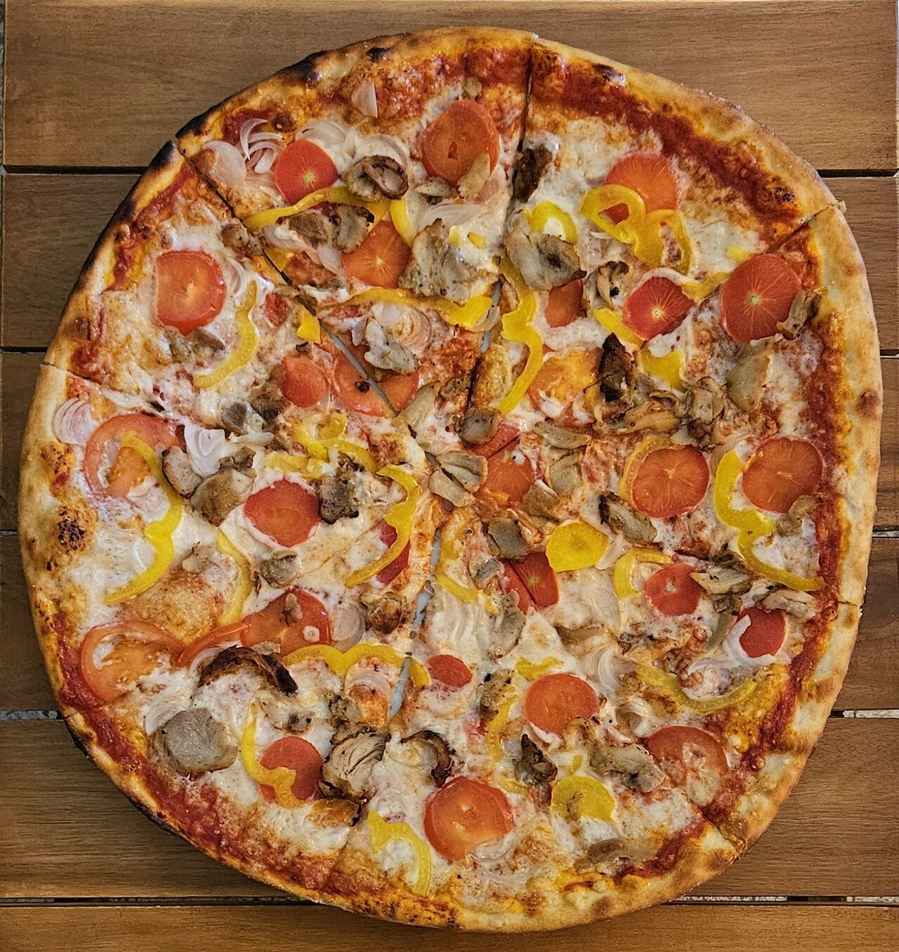 Kebab pizza