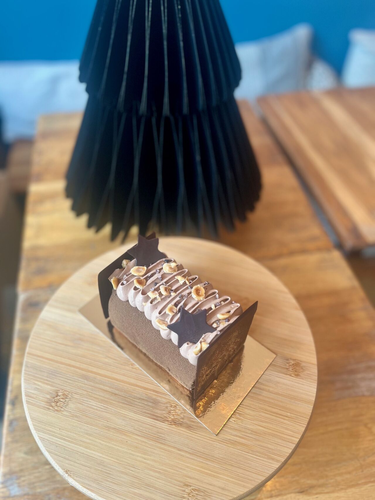 Bûche chocolat praliné