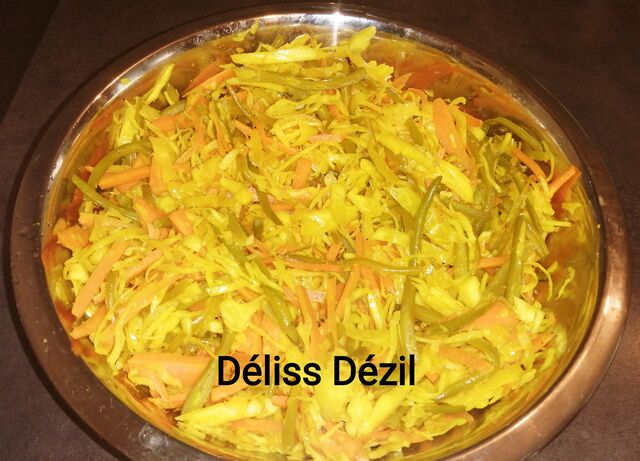 Achard de légumes maison