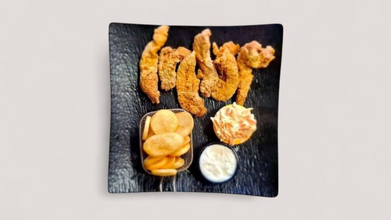 Crispys, Pommes, Coleslaw