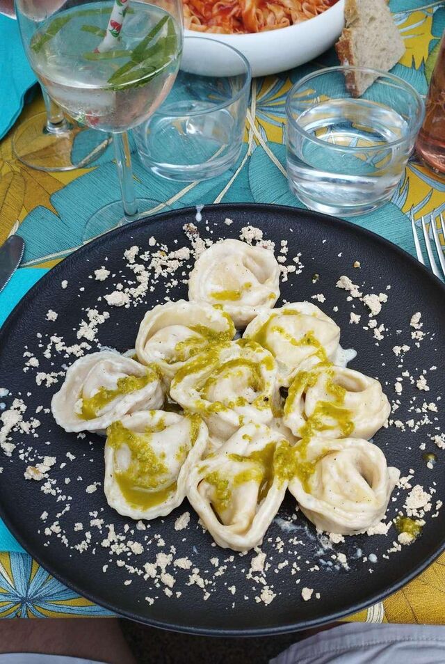 Tortelloni maison ricotta et Mortadelle