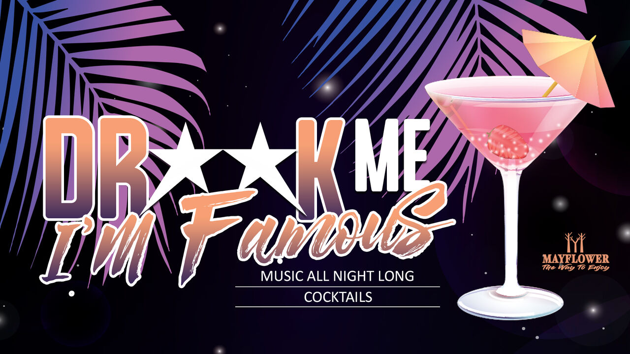 DRINK ME I'M FAMOUS le mardi soir venez savourez de délicieux cocktails agrémenté de la playlist du barman...