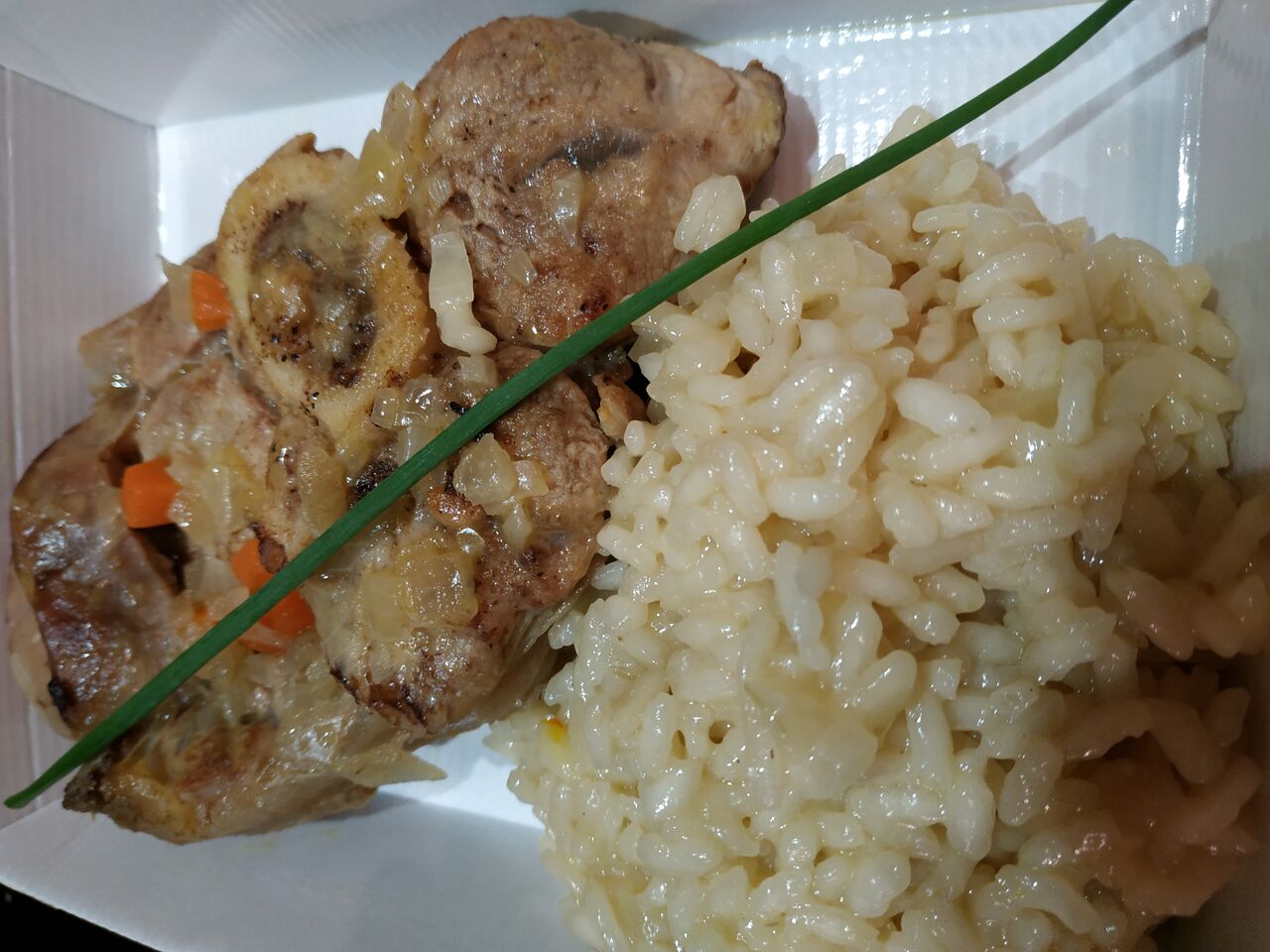 Osso buco à la milanaise et risotto safrané