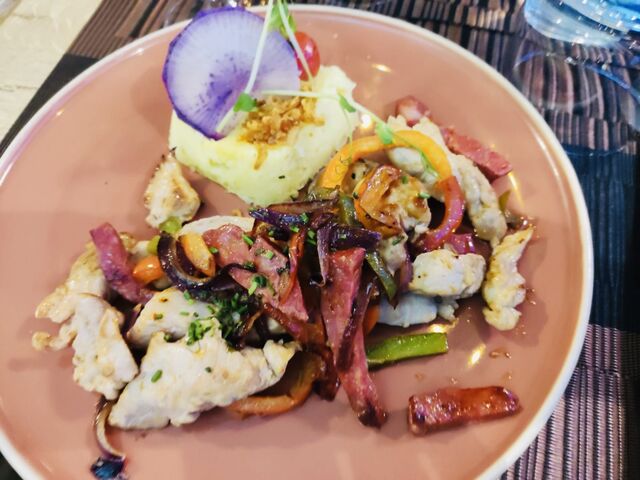 Araignée de porc à la catalane et sa purée maison