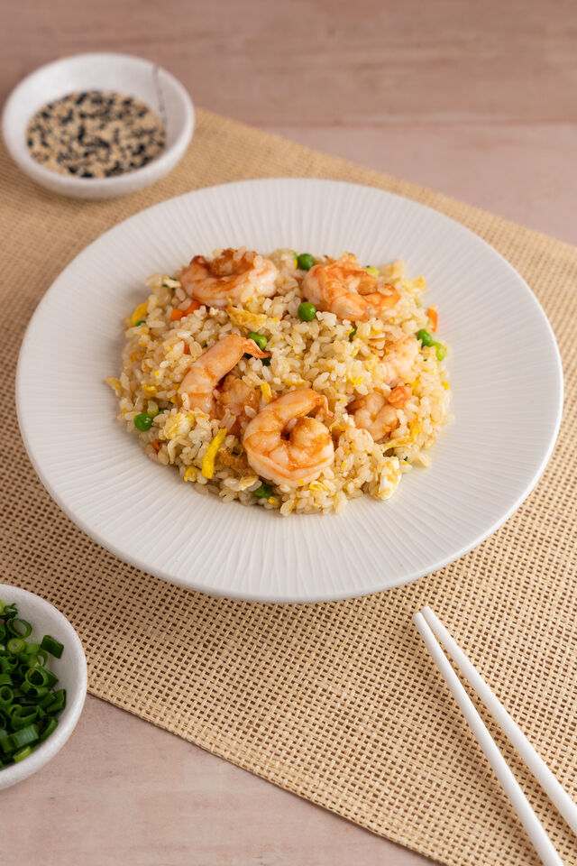 Riso con Gamberi e Verdure 