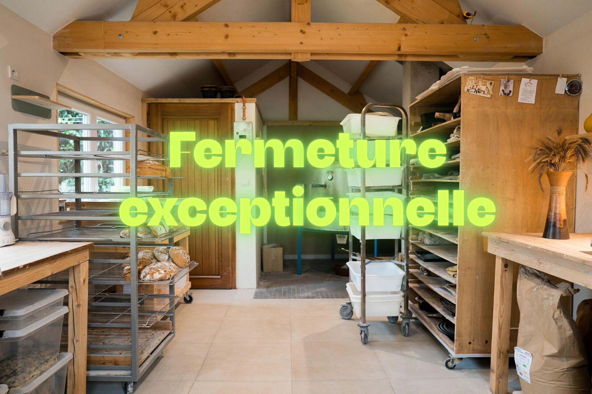 Pause de production durant 1 mois