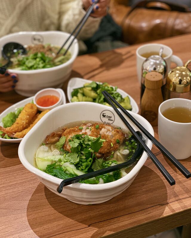 Soupe de Lamen au poulet plus crevette, parfait combo!