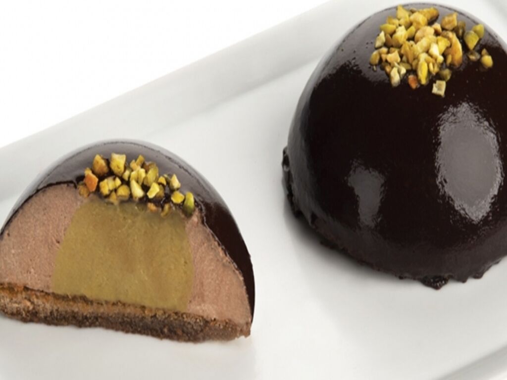 Cioccolatino con cuore di pistacchio 