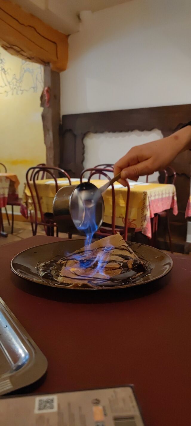 L'orange noir flambé au grand marnier