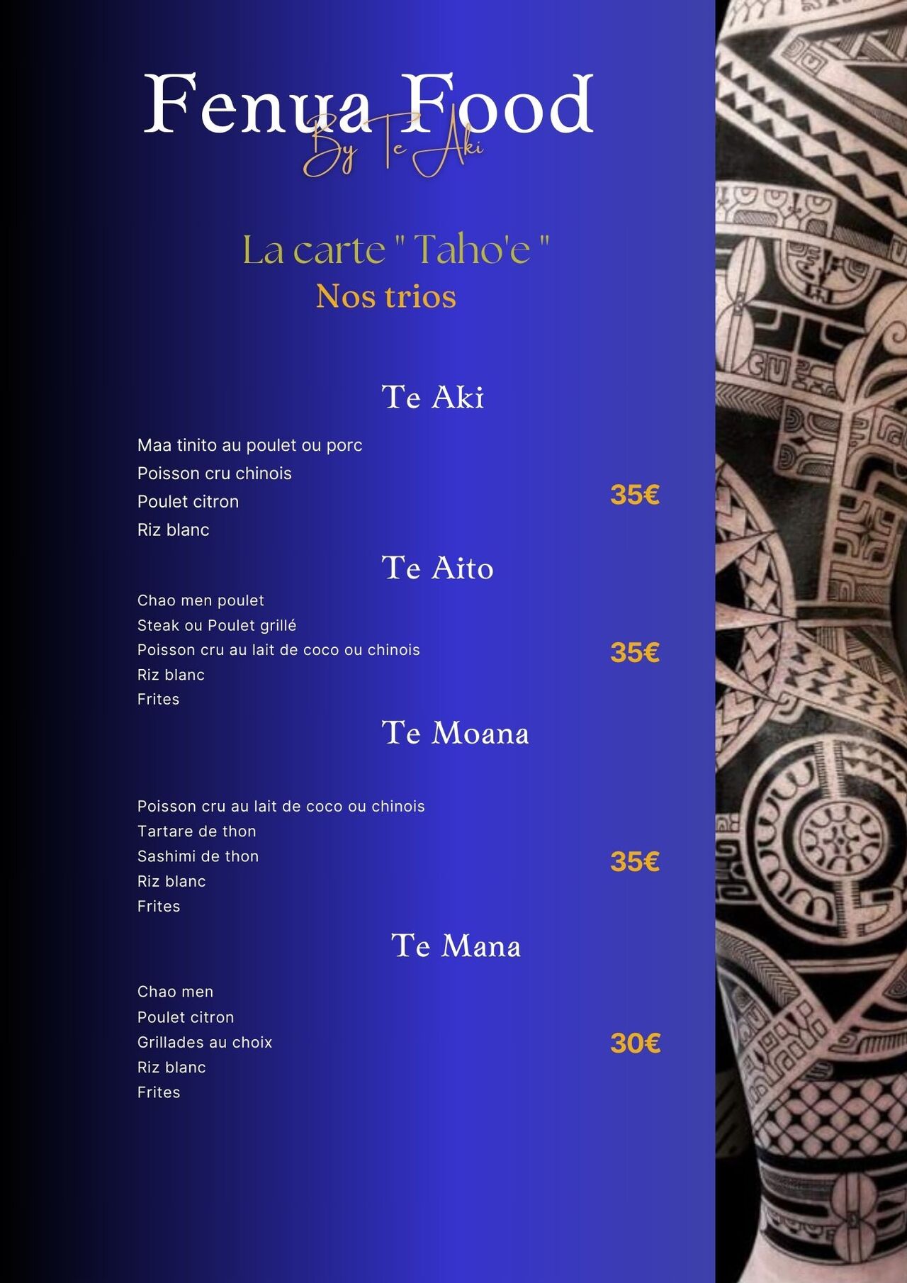 Poisson cru chinois ? Maa tinto ? Poulet citron ? Te prends pas la tête, fais comme à la maison ! Mélange tout ! 