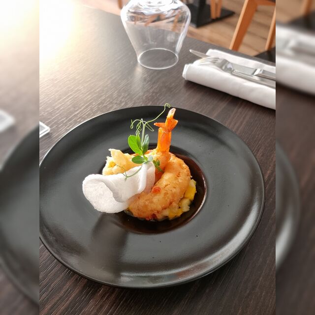 Gambas en tempura aux saveurs exotiques
Menu Buffon 