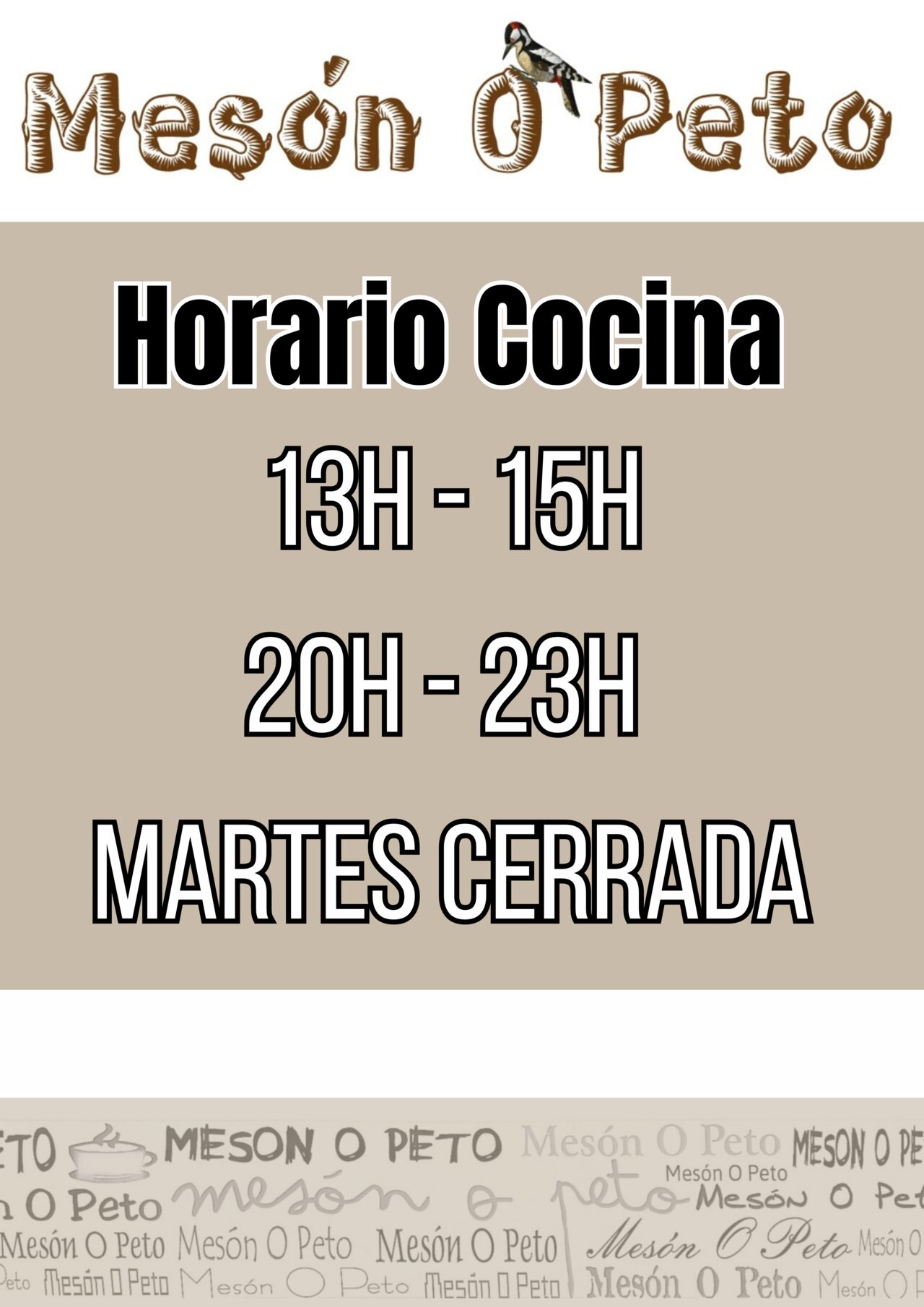 Horario de cocina