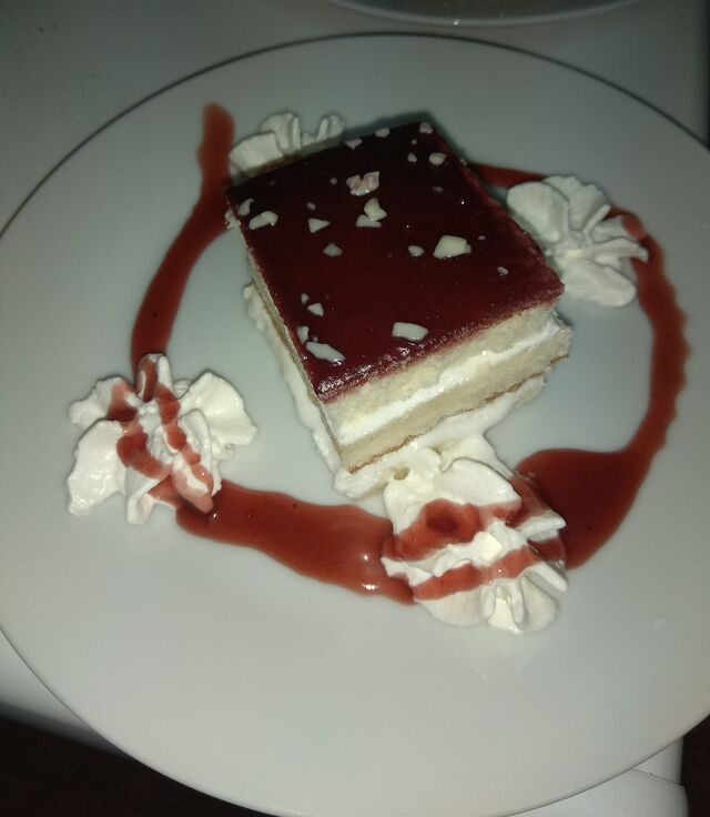 Tarta de queso con arándanos