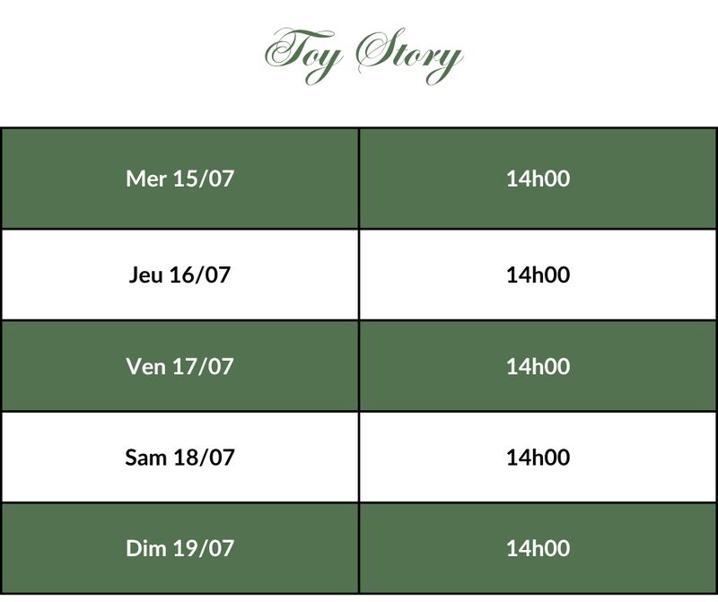 Toy Story 5 - Horaires