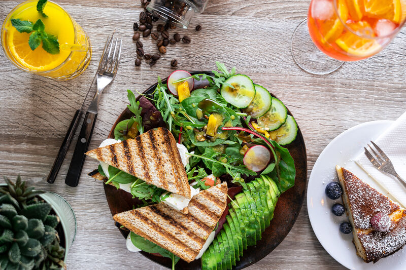 Vollkornsandwich Tomate-Mozzarella