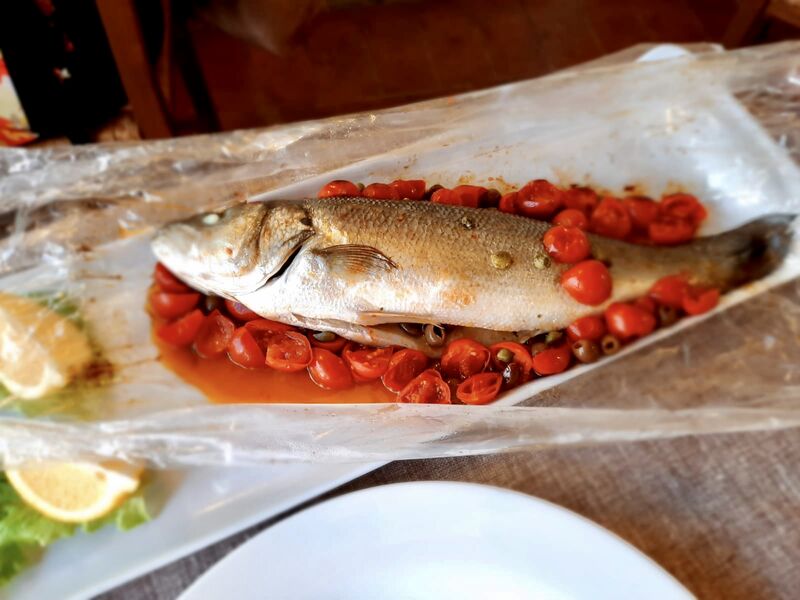 Branzino al cartoccio 
