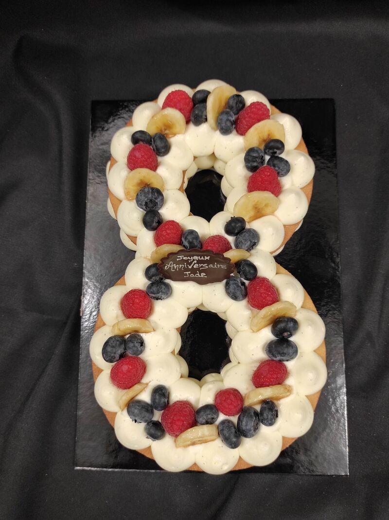 Number cake aux fruits