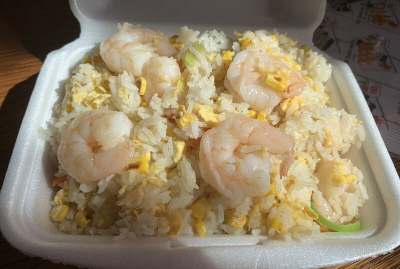 Smažená rýže s krevetami