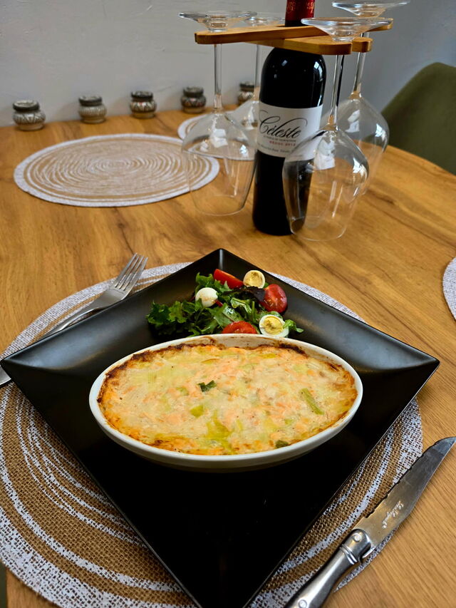 Blanquette de saumon aux poireaux 