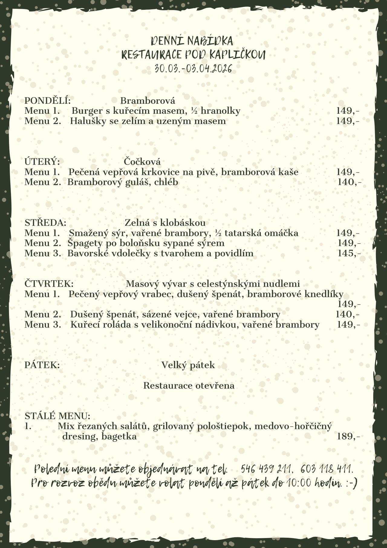 Denní menu