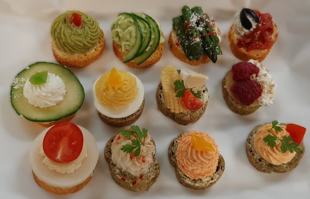 canapés végétarien