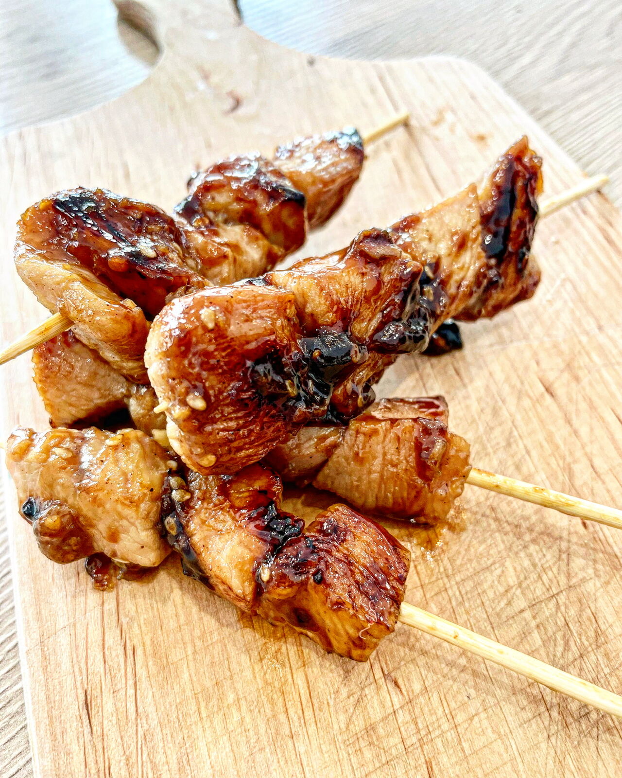 Brochettes de poulet teriyaki