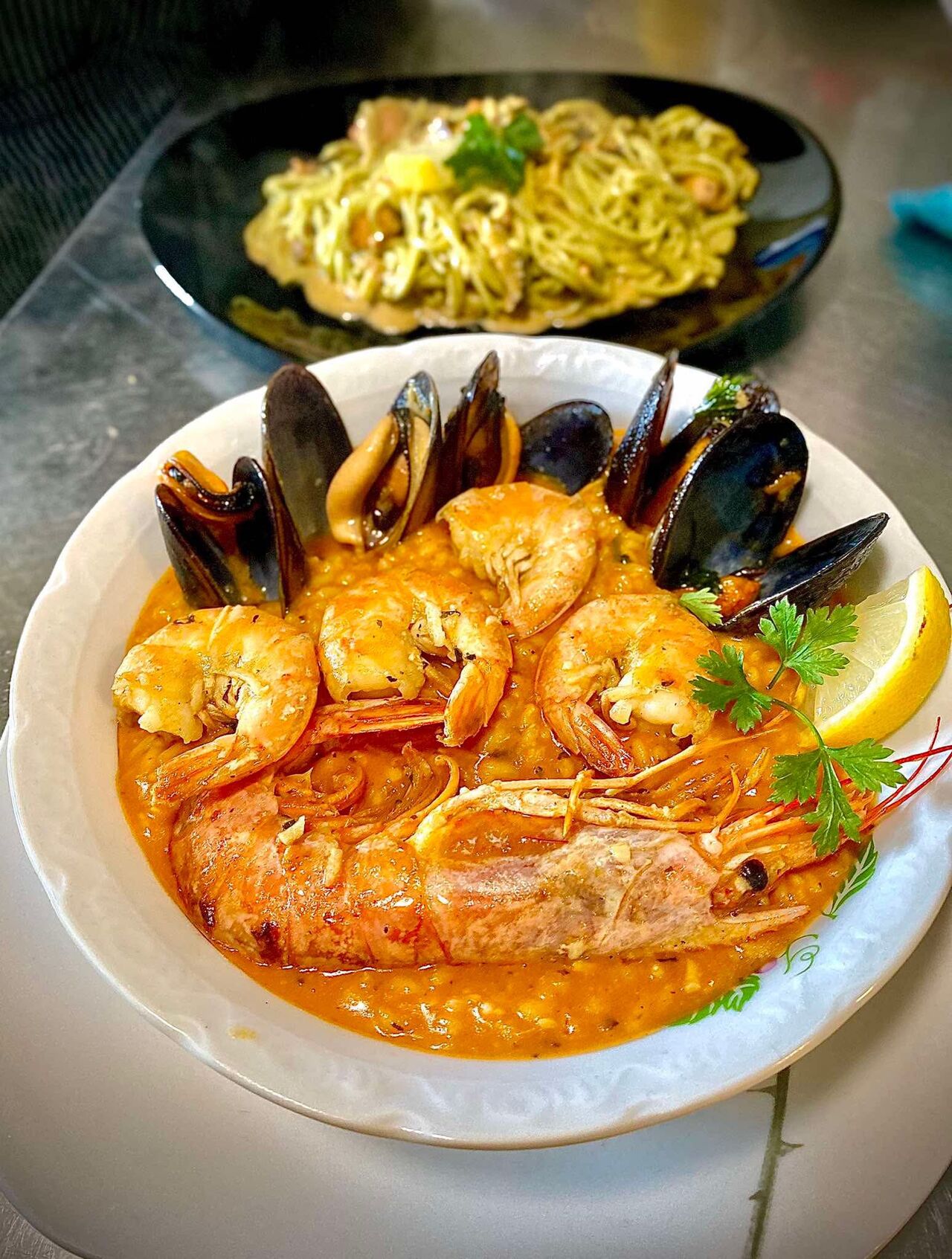 Tenger gyümölcsei rizottó