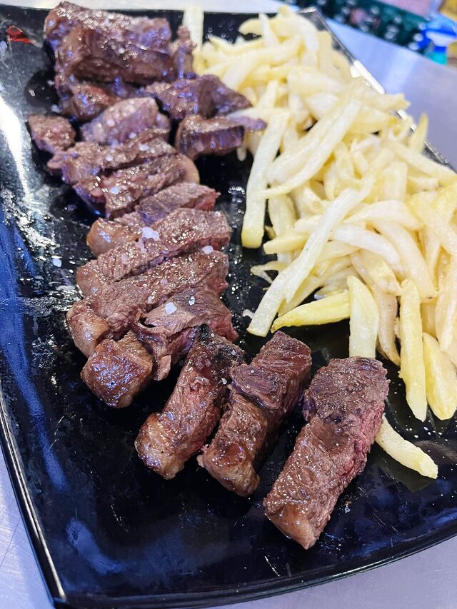 Picaña con patata frita