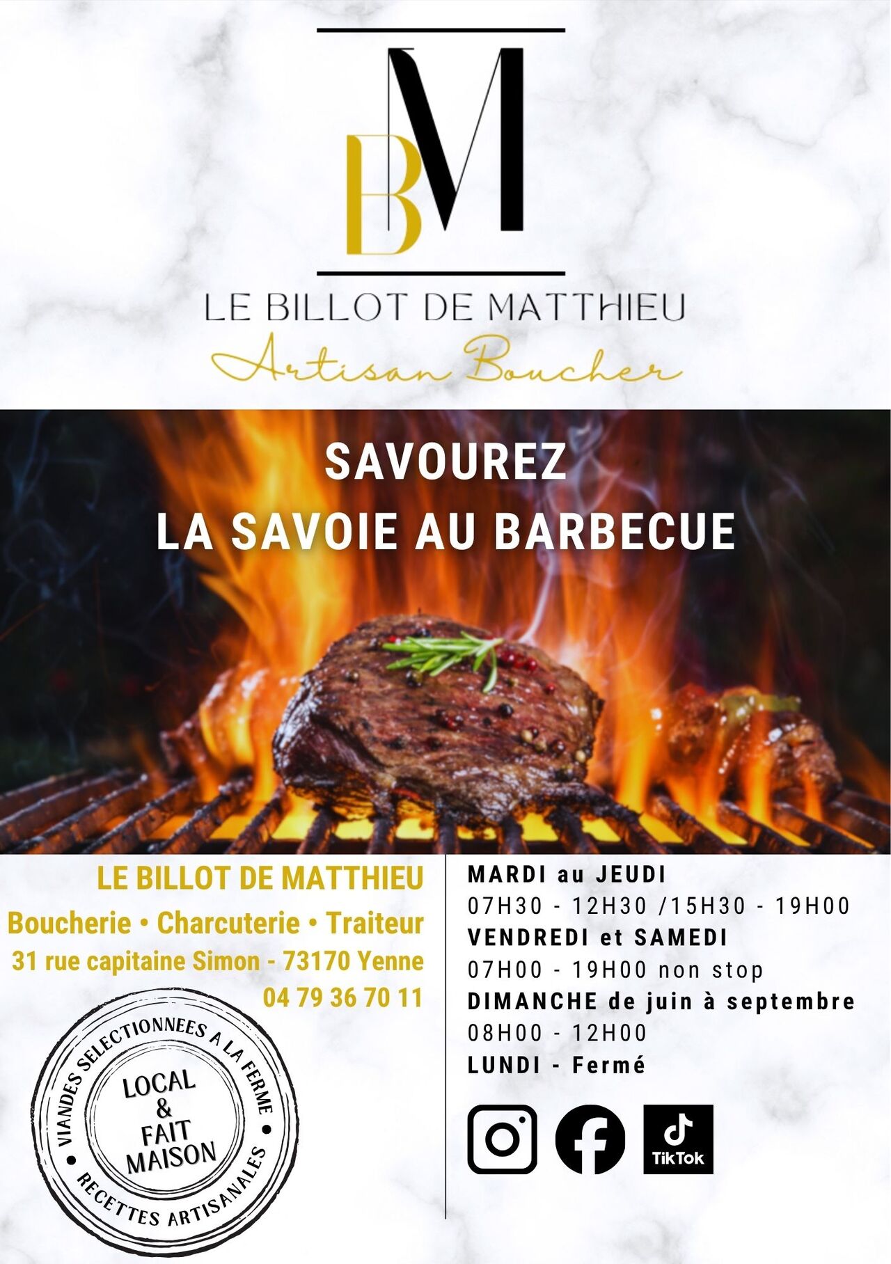 Carte Barbecue 2026